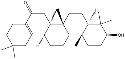 (13α)-3β-Hydroxy-28-norolean-17-en-16-one 结构式