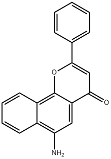 4H-Naphtho[1,2-b]pyran-4-one,6-amino-2-phenyl-(9CI) 结构式