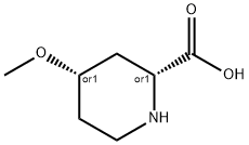 2-Piperidinecarboxylicacid,4-methoxy-,(2R,4S)-rel-(9CI) 结构式