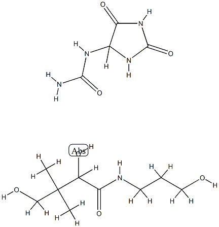 2,4-dihydroxy-N-(3-hydroxypropyl)-3,3-dimethyl-butanamide: (2,5-dioxoi midazolidin-4-yl)urea 结构式