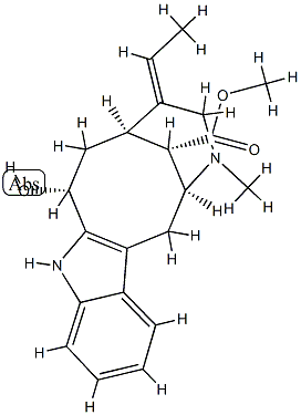 3β-Hydroxyvobasan-17-oic acid methyl ester 结构式