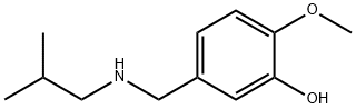 2-methoxy-5-{[(2-methylpropyl)amino]methyl}phenol 结构式