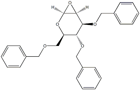 1,2-anhydro-3,4,6-tri-O-benzyl-beta-mannopyranose 结构式