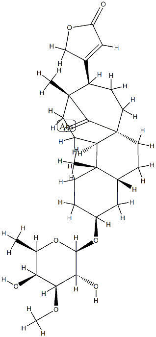夹竹桃苷B 结构式