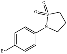 2-(4-溴苯基)异噻唑烷-1,1-二氧化物 结构式