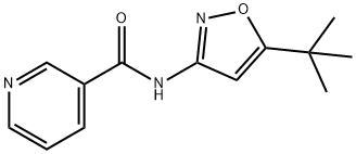 3-Pyridinecarboxamide,N-[5-(1,1-dimethylethyl)-3-isoxazolyl]-(9CI) 结构式