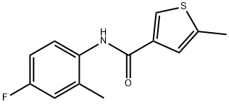 3-Thiophenecarboxamide,N-(4-fluoro-2-methylphenyl)-5-methyl-(9CI) 结构式
