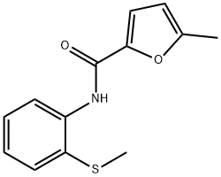 2-Furancarboxamide,5-methyl-N-[2-(methylthio)phenyl]-(9CI) 结构式