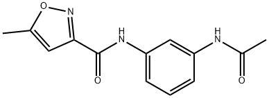 3-Isoxazolecarboxamide,N-[3-(acetylamino)phenyl]-5-methyl-(9CI) 结构式