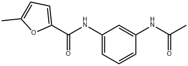 2-Furancarboxamide,N-[3-(acetylamino)phenyl]-5-methyl-(9CI) 结构式