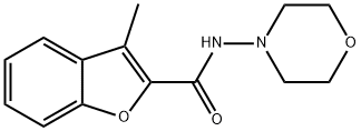 2-Benzofurancarboxamide,3-methyl-N-4-morpholinyl-(9CI) 结构式