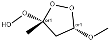 Hydroperoxide, (3R,5S)-5-methoxy-3-methyl-1,2-dioxolan-3-yl, rel- (9CI) 结构式