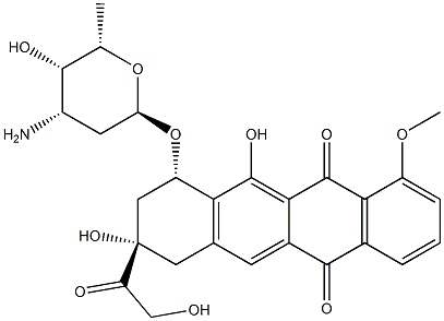 11-去氧多柔霉素 结构式