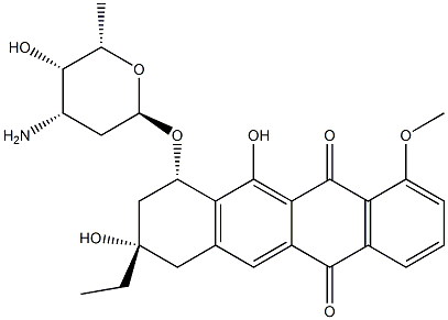 11-去氧-13 -去氧柔红霉素 结构式