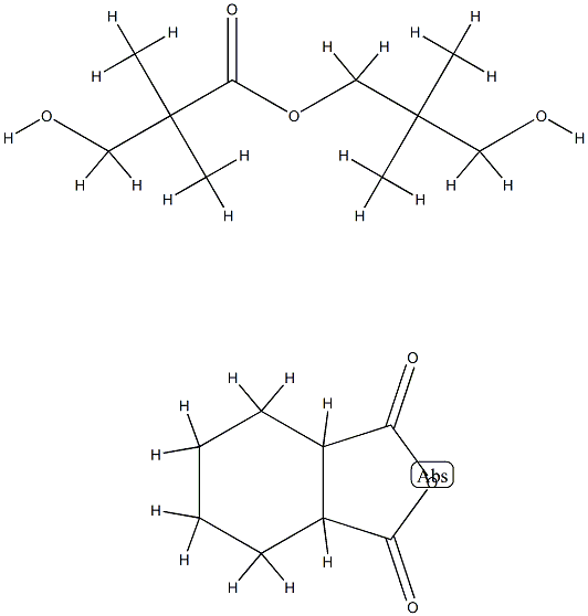 Propanoic acid, 3-hydroxy-2,2-dimethyl-, 3-hydroxy-2,2-dimethylpropyl ester, polymer with hexahydro-1,3-isobenzofurandione 结构式