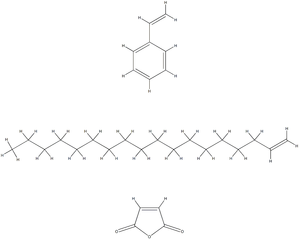 2,5-呋喃二酮与苯乙烯和1-十八烯的聚合物 结构式