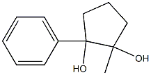 1,2-Cyclopentanediol,1-methyl-2-phenyl-(9CI) 结构式