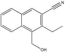 2-Naphthalenecarbonitrile,3-ethyl-4-(hydroxymethyl)-(9CI) 结构式