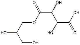 [R-(R*,R*)]-tartaric acid, monoester with propane-1,2,3-triol 结构式