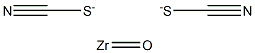 Bis(thiocyanic acid)oxozirconium(IV) salt 结构式