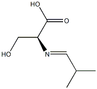 L-Serine, N-(2-methylpropylidene)-, [N(E)]- (9CI) 结构式