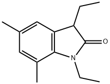 2H-Indol-2-one,1,3-diethyl-1,3-dihydro-5,7-dimethyl-(9CI) 结构式