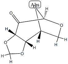 1,6-Anhydro-3-O,4-O-methylene-β-D-lyxo-hexopyranose-2-ulose 结构式