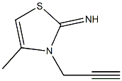 2(3H)-Thiazolimine,4-methyl-3-(2-propynyl)-(9CI) 结构式