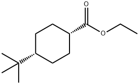 4α-tert-Butylcyclohexane-1α-carboxylic acid ethyl ester 结构式