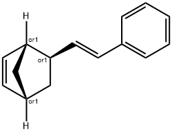 Bicyclo[2.2.1]hept-2-ene, 5-[(1E)-2-phenylethenyl]-, (1R,4R,5R)-rel- (9CI) 结构式