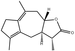 (3R)-3aα,4,6,7,9,9aβ-Hexahydro-3α,5,8-trimethylazuleno[6,5-b]furan-2(3H)-one 结构式