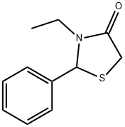 4-Thiazolidinone,3-ethyl-2-phenyl-(5CI) 结构式