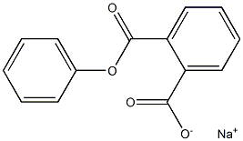 1,2-Benzenedicarboxylic acid 1-phenyl 2-sodium salt 结构式