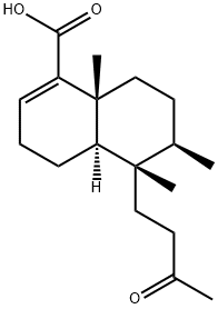 (4aR)-3,4,4a,5,6,7,8,8a-Octahydro-5,6α,8aα-trimethyl-5β-(3-oxobutyl)-1-naphthoic acid 结构式