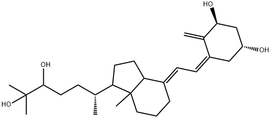 1ALPHA,24,25-三羟基生素 D3 结构式