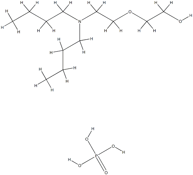 Phosphoric acid, C12-15-alkyl esters, compds. with polyethylene glycol mono[2-(dibutylamino)ethyl] ether 结构式