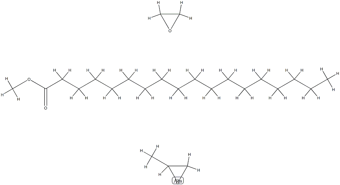 甲基环氧乙烷与环氧乙烷、单十八酸酯和甲基醚的聚合物 结构式