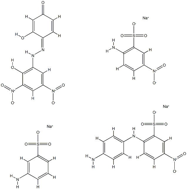 重氮化3-氨基苯磺酸钠 结构式