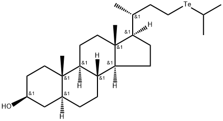 23-(isopropyltelluro)-24-norcholan-3-ol 结构式