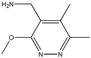 4-Pyridazinemethanamine,3-methoxy-5,6-dimethyl-(9CI) 结构式