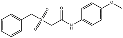 2-(benzylsulfonyl)-N-(4-methoxyphenyl)acetamide 结构式