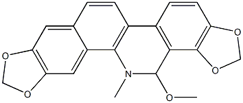 6-甲氧基二氢血根碱 结构式