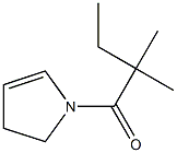 1H-Pyrrole,1-(2,2-dimethyl-1-oxobutyl)-2,3-dihydro-(9CI) 结构式