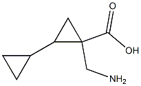 [1,1-Bicyclopropyl]-2-carboxylicacid,2-(aminomethyl)-(9CI) 结构式