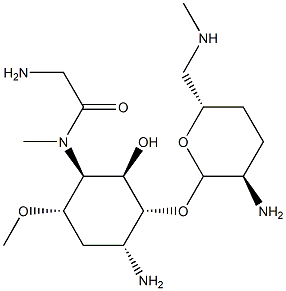 茜霉素 B 结构式