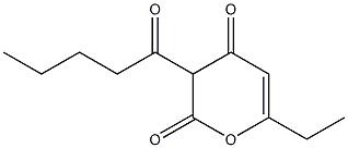 4-Heptenoicacid,5-hydroxy-3-oxo-2-valeryl-,delta-lactone(5CI) 结构式