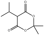 (1,3-Dioxane-4,6-dione, 2,2-diMethyl-5-(1-Methylethyl)) 结构式