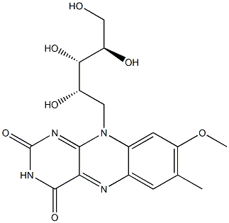 8-methoxyriboflavin 结构式