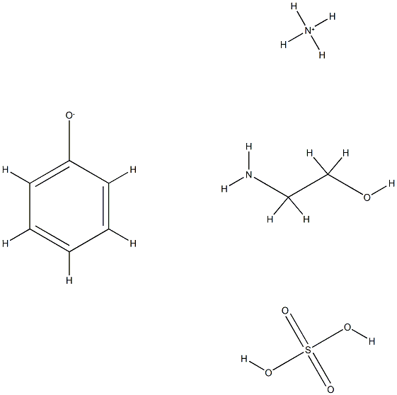 硫酸与苯酚、铵盐的聚合物和与2-氨基乙醇的化合物 结构式