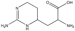 α,2-Diamino-1,4,5,6-tetrahydro-4-pyrimidinepropanoic acid 结构式